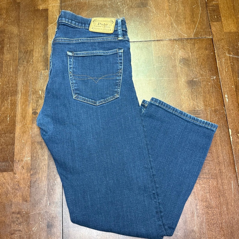 Polo Ralph Lauren Jeans Mens 33x30 (Fits 33x29) Blue Classic Fit Stretch Denim